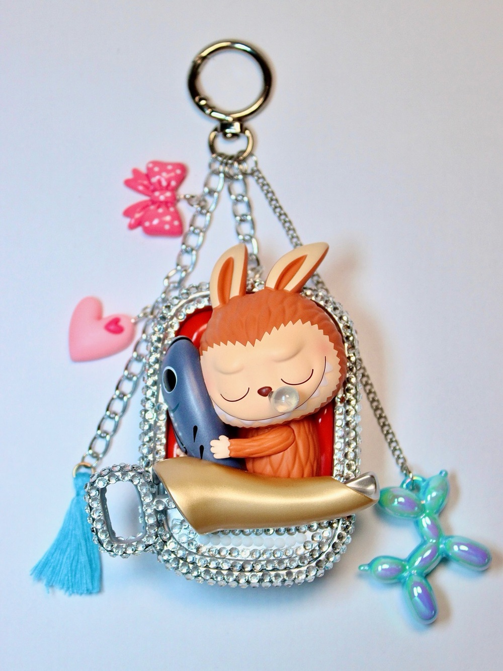 Wacky Mart Bedazzled Bag Charm - Sardines
